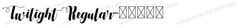 Twilight Regular字体转换